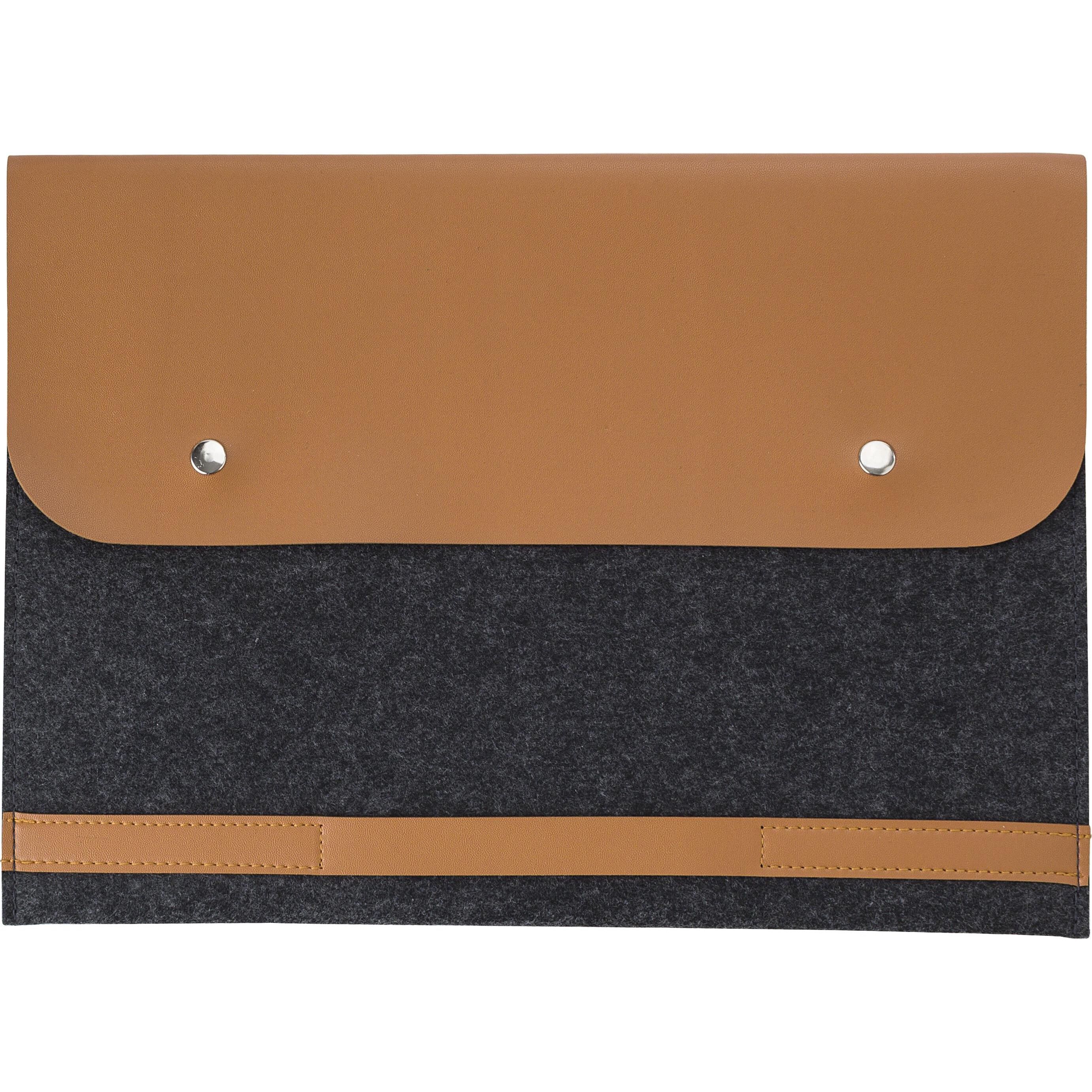 rPET-Filz-Laptop-Tasche Jonathan - grau-752