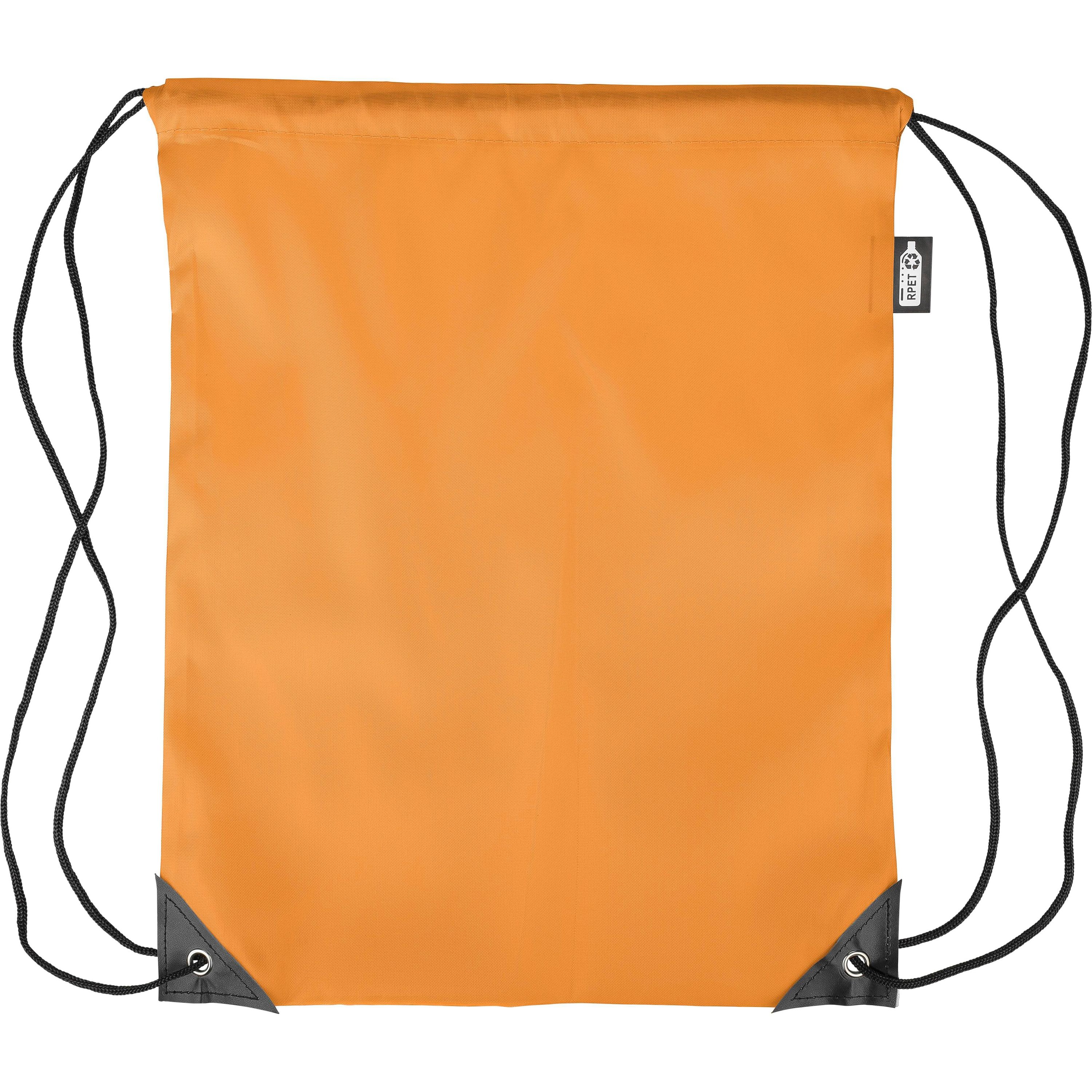 rPET 210D Polyester Rucksack mit Kordelzug Calix - orange-93