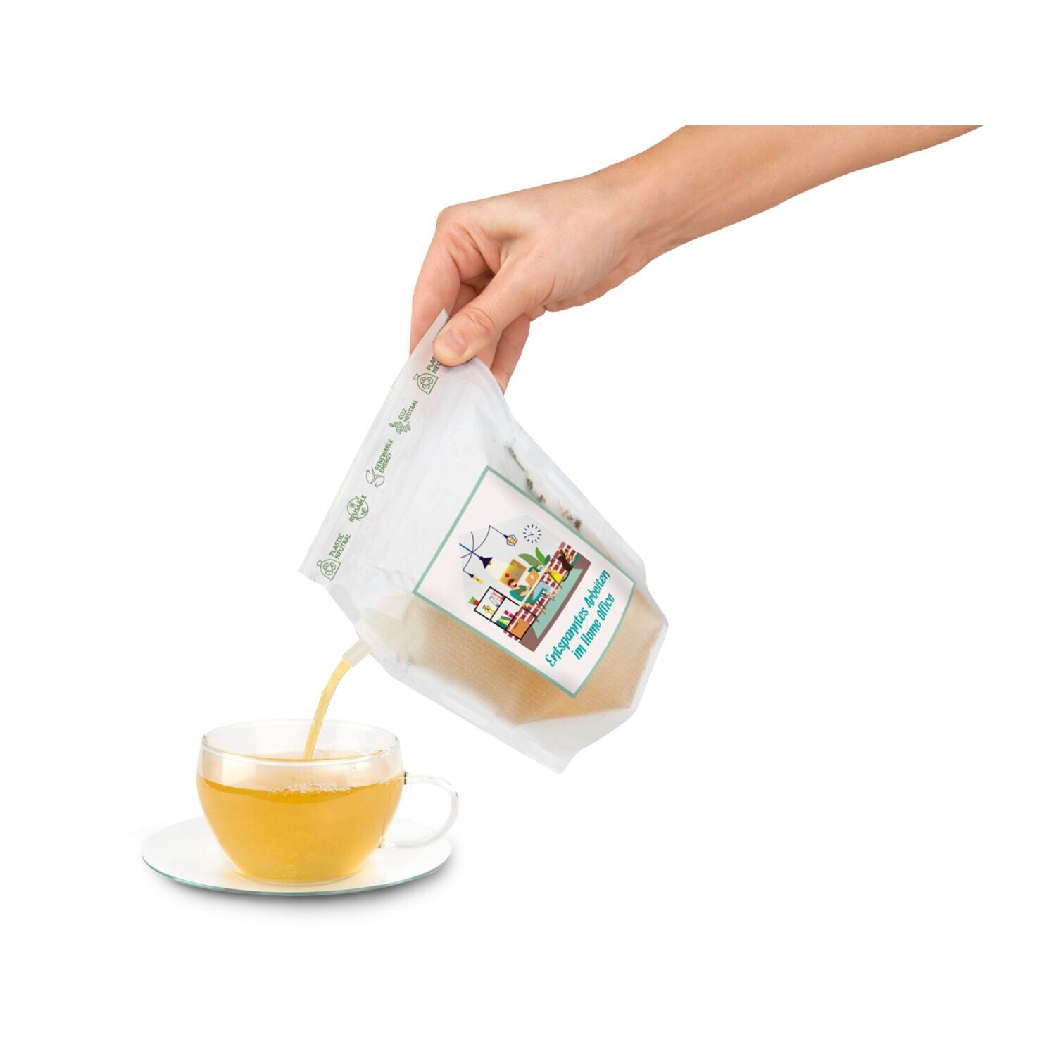 Oster-Tee Tasty Berry - Frohe Ostern Packpapierhase-985