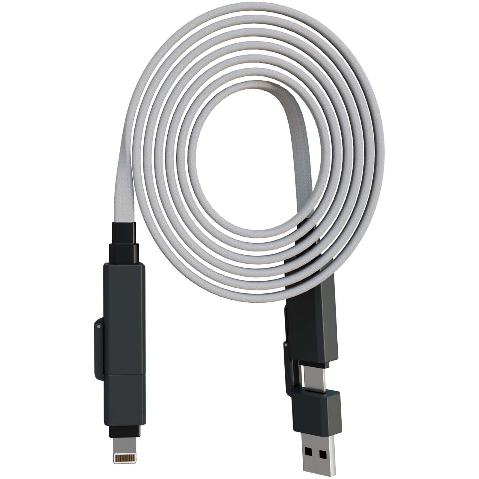 SCX.design C58 60 W magnetisches Flachladekabel - grau-164