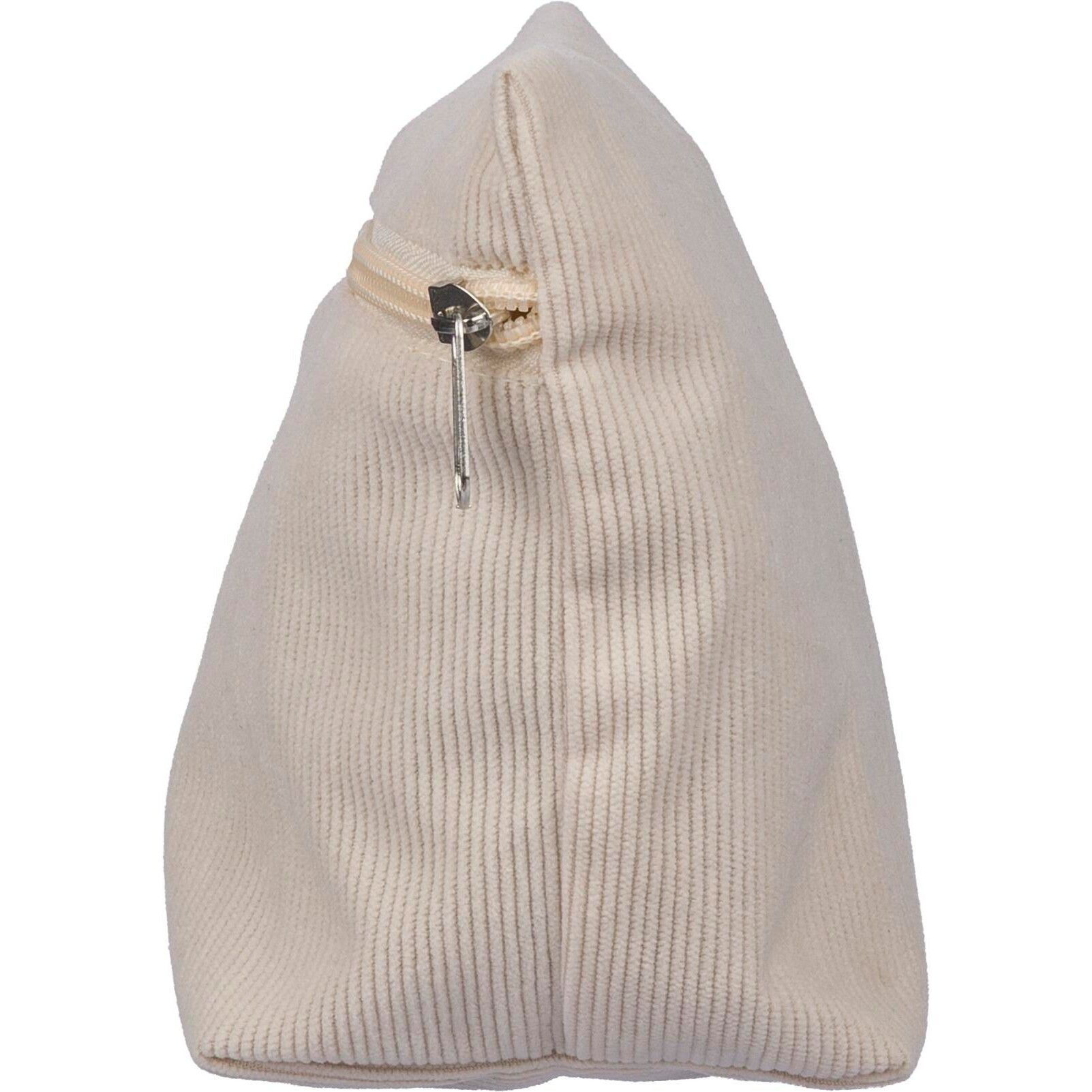 Kosmetiktasche aus Cord mit Reißverschluss Tia - grau-181