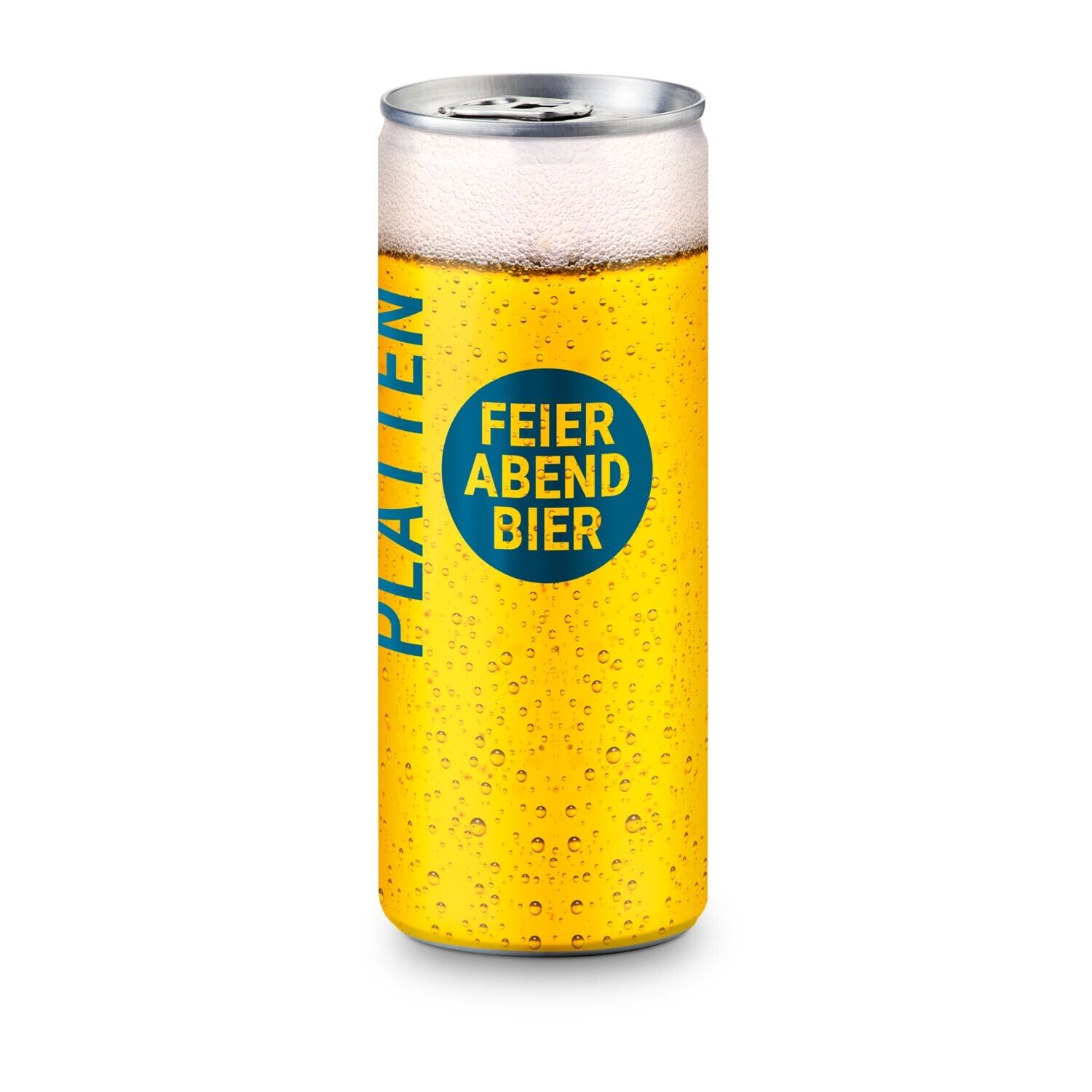 Helles Bier in der Slimline Dose, feinherb und leicht malzig , 250 ml - Fullbody-Etikett Soft-Touch-262
