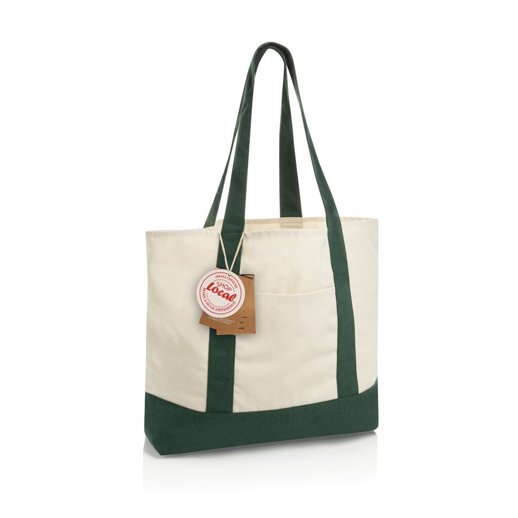 SHOP LOCAL AWARE™ Tasche aus recycelter Baumwolle, 350g/m² - grün-734