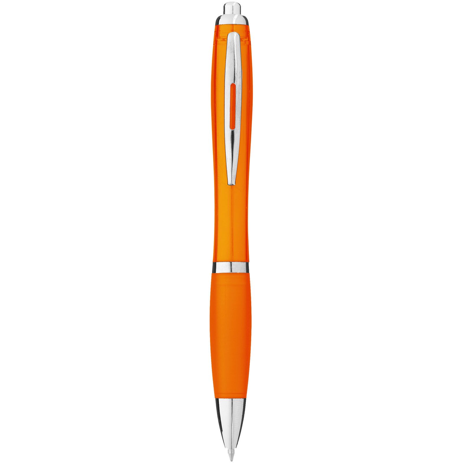 Nash Kugelschreiber mit farbigem Schaft und Griff (blaue Mine) - orange-818