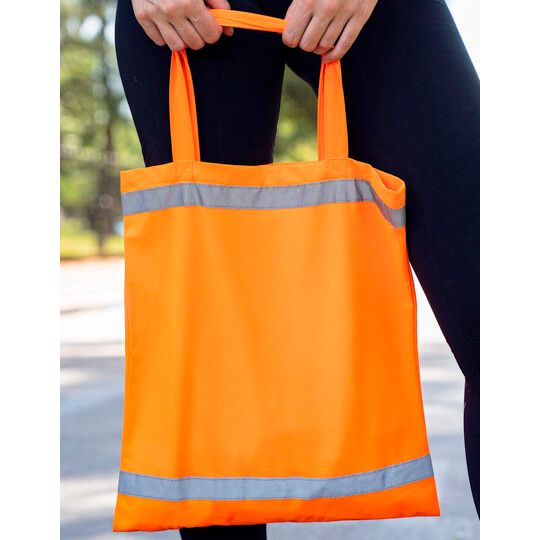 Warnsac® Reflective Shopping Bag With Long Handles - signal yellow-318