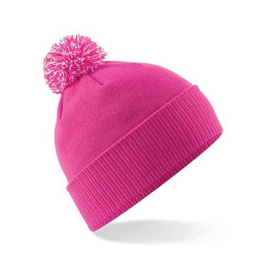 Snowstar® Beanie - fuchsia - off white-523