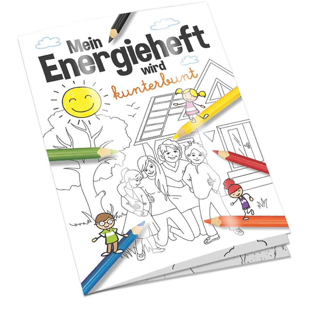 Malbuch / Mal-Set A6 - Energie - Malset mit 1-c Logoeindruck-153