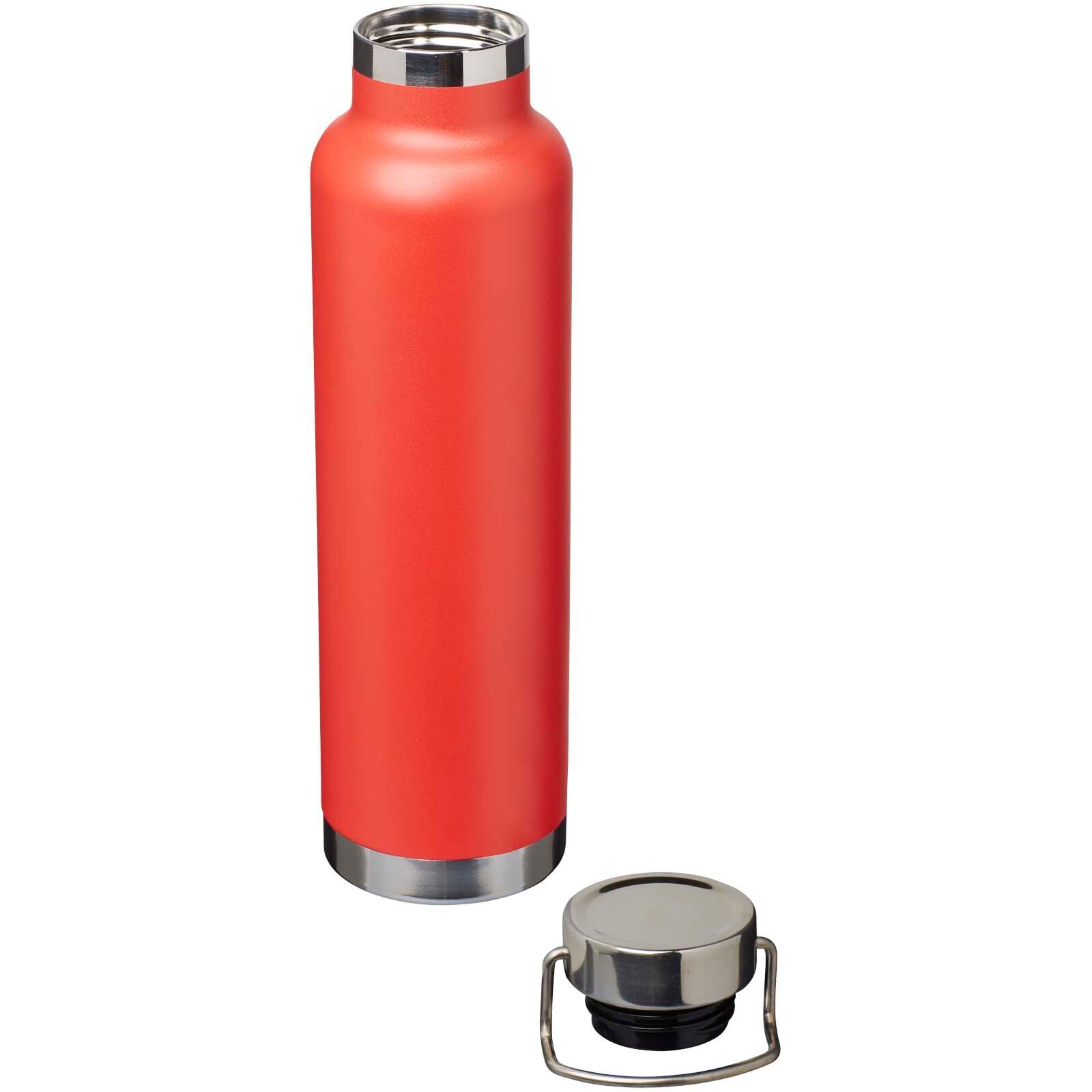 Thor 650 ml RCS-zertifizierte Kupfer-Vakuum Isolierflasche aus recyceltem Edelstahl  - rot-631