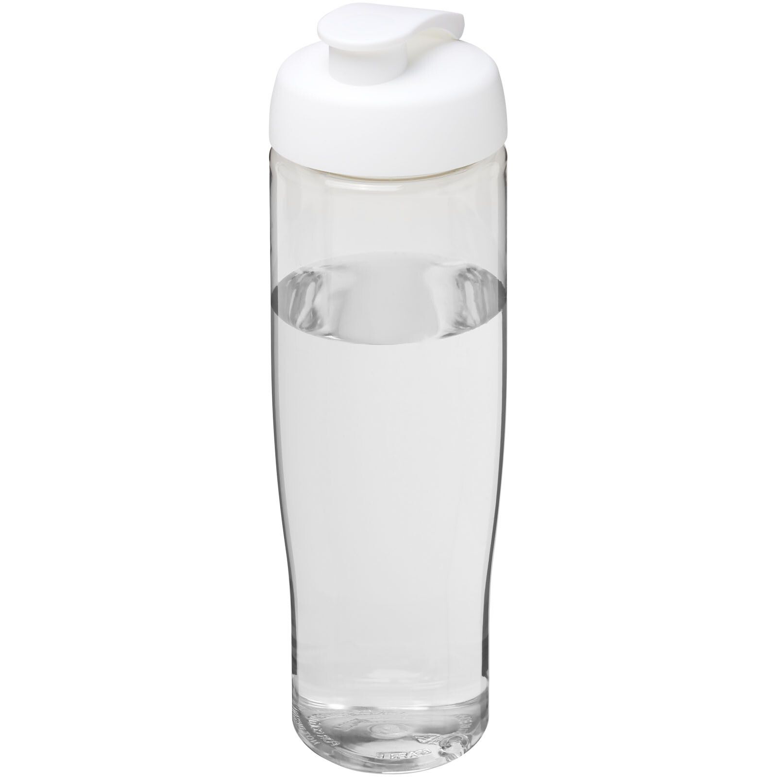 H2O Active Tempo 700 ml Sportflasche mit Klappdeckel - transparent -  weiss-645