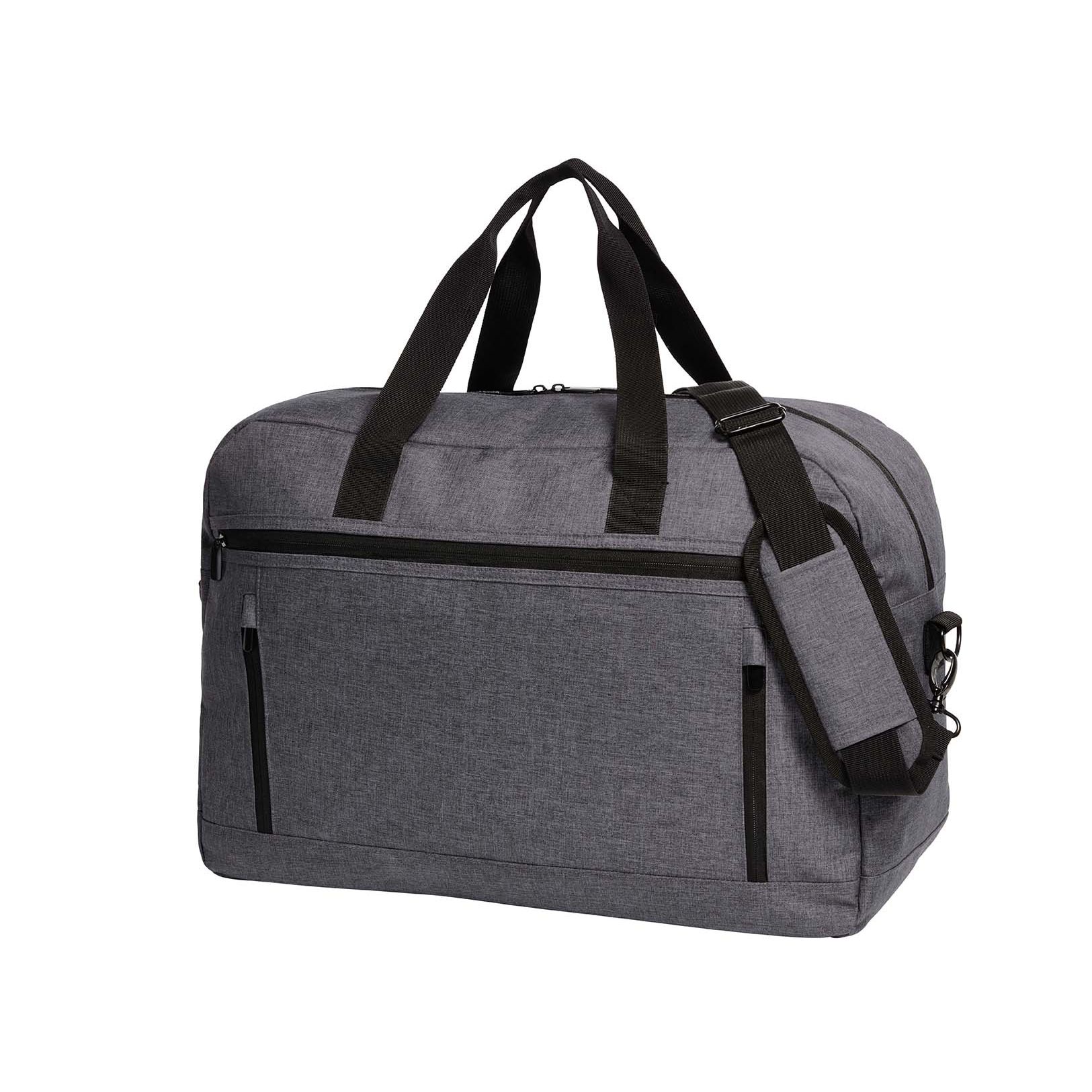 Reisetasche FASHION - blau-grau meliert-474