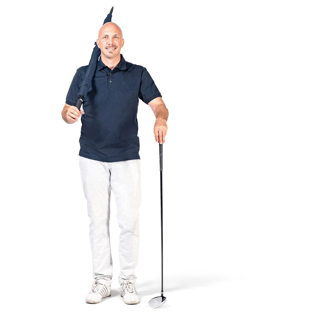 AC-Golf-/Gästeschirm Fibermatic XL Vent Ø133 cm - marine-654