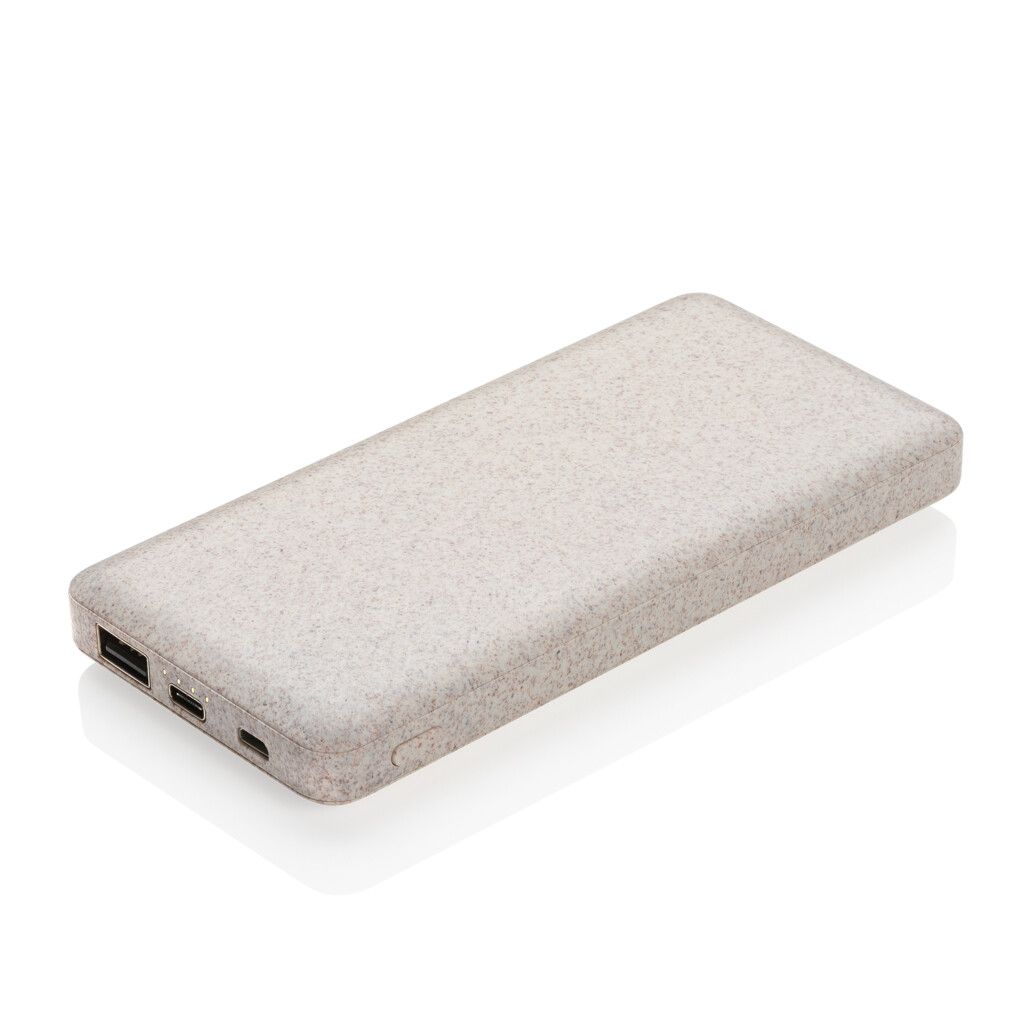 10.000 mAh Weizenstroh Powerbank - khaki-490