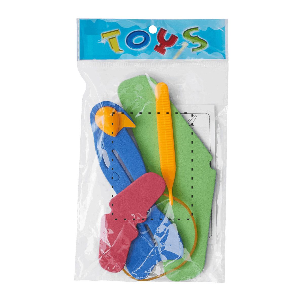 Veredelungsposition mittig auf der Plastikverpackung