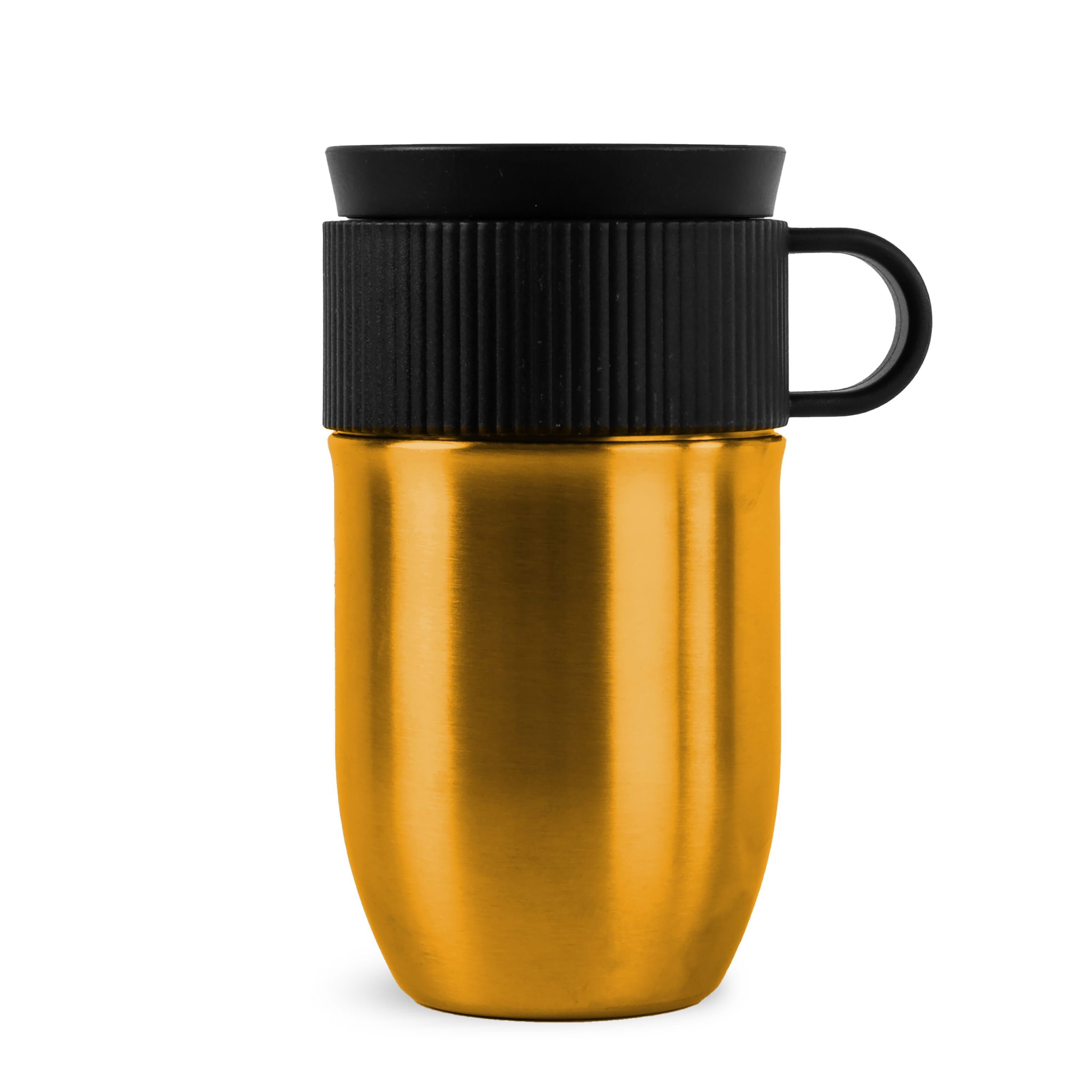 Sagaform Ted isolierter Becher, 280ml auslaufsicher und spülmaschinenfest - gold-720