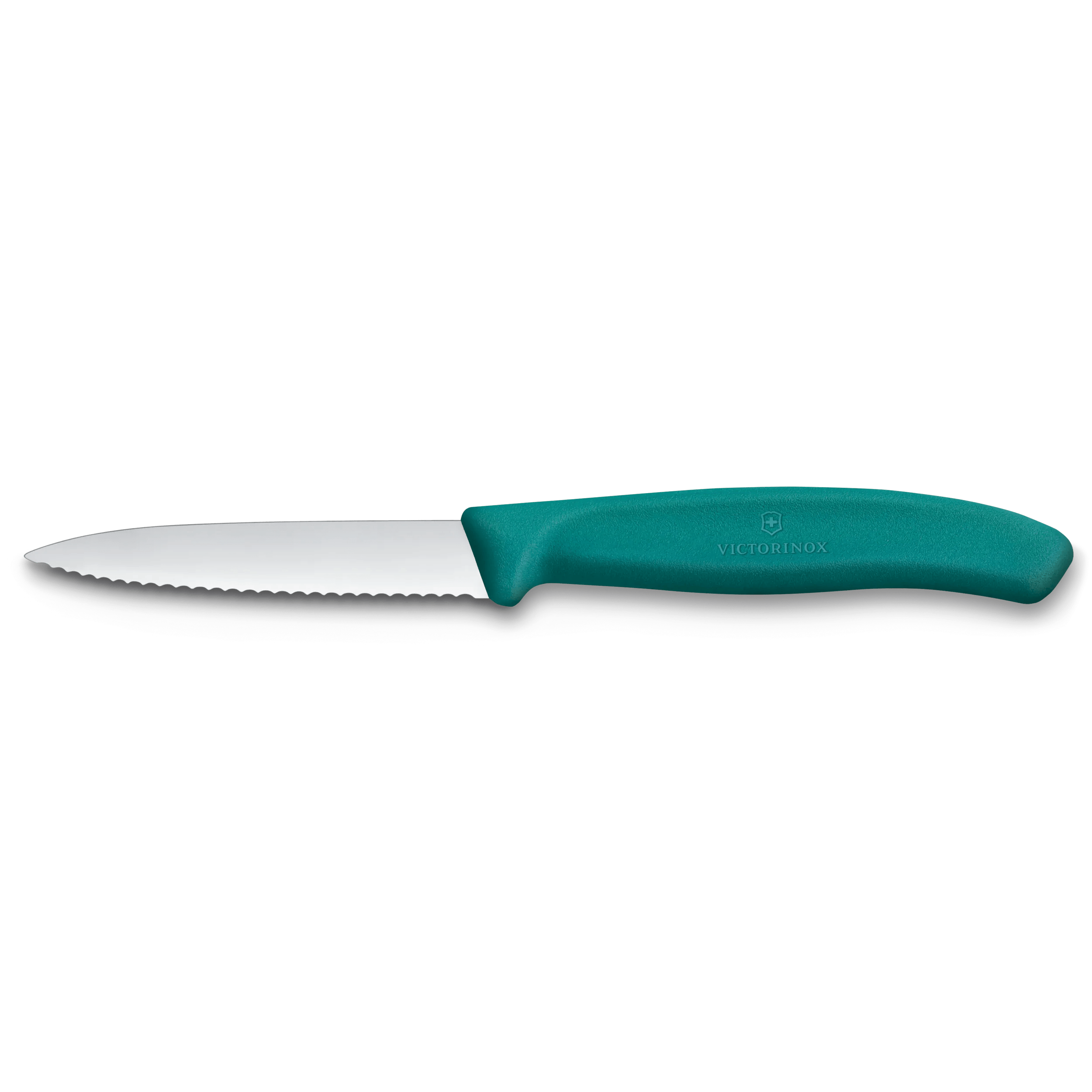 Swiss Classic Gemüsemesser 8 cm mit Wellenschliff - grün-950