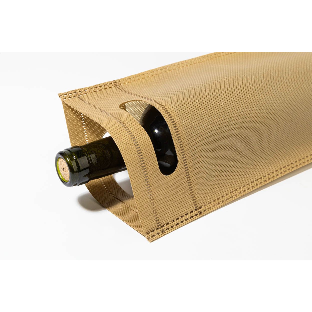 Mosel Flaschen-Geschenktasche - beige-414