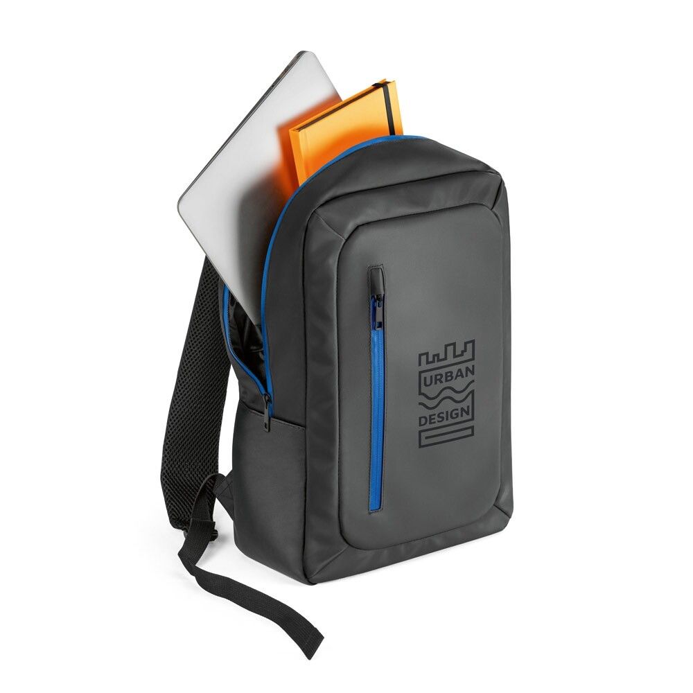 OSASCO 15-Zoll-Laptop-Rucksack aus Recyclingpolyester - schwarz-826