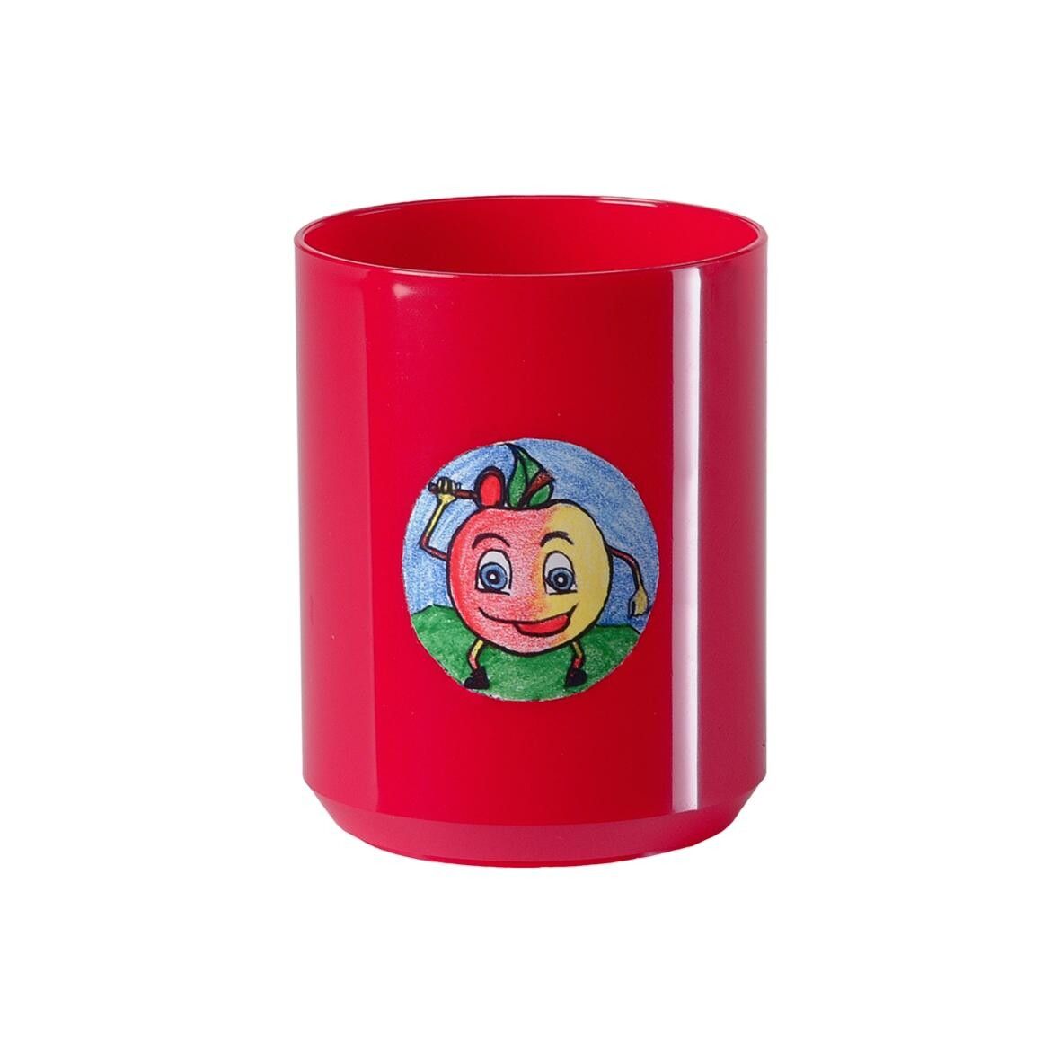 Zahnputzbecher Clean 200 ml - standard-rot-975