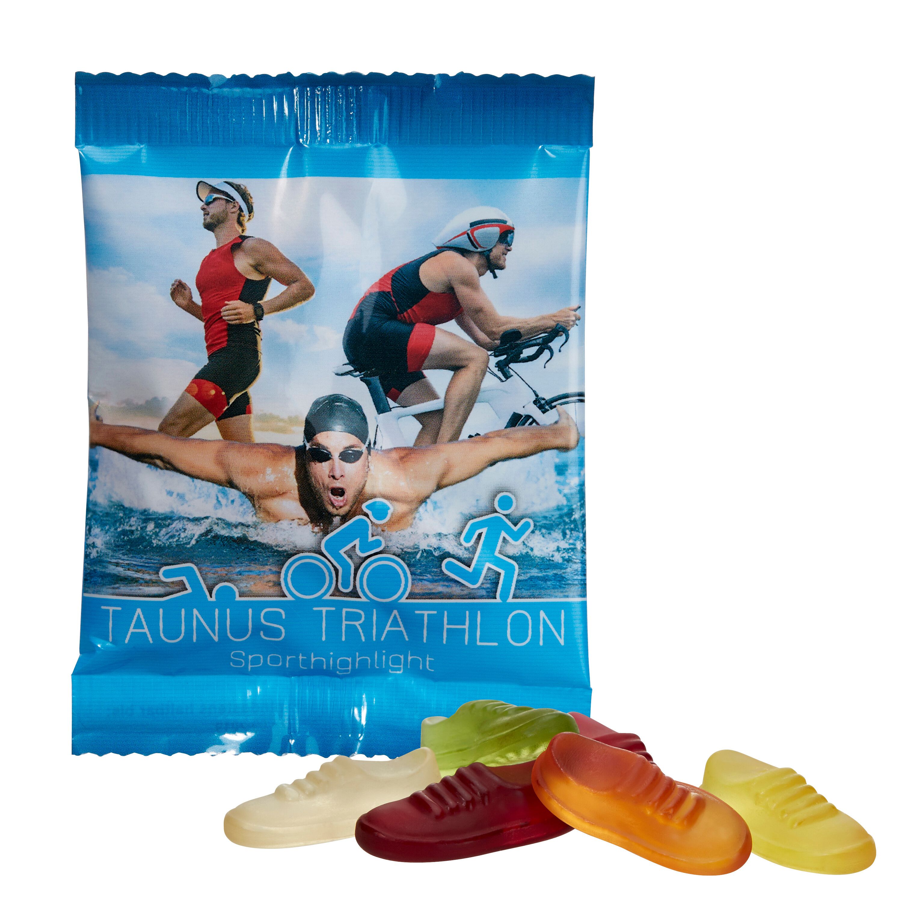 Vegane Jogger-Fruchtgummis im konventionellen Tütchen-813