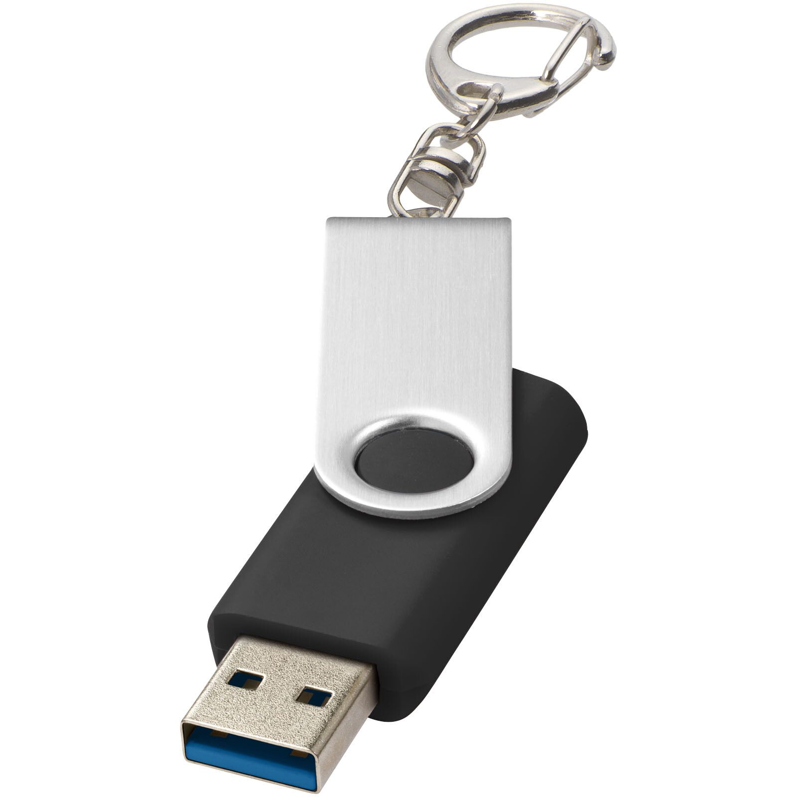 Twister USB-Stick 3.0 mit Schlüsselanhänger - schwarz - 64 GB-919