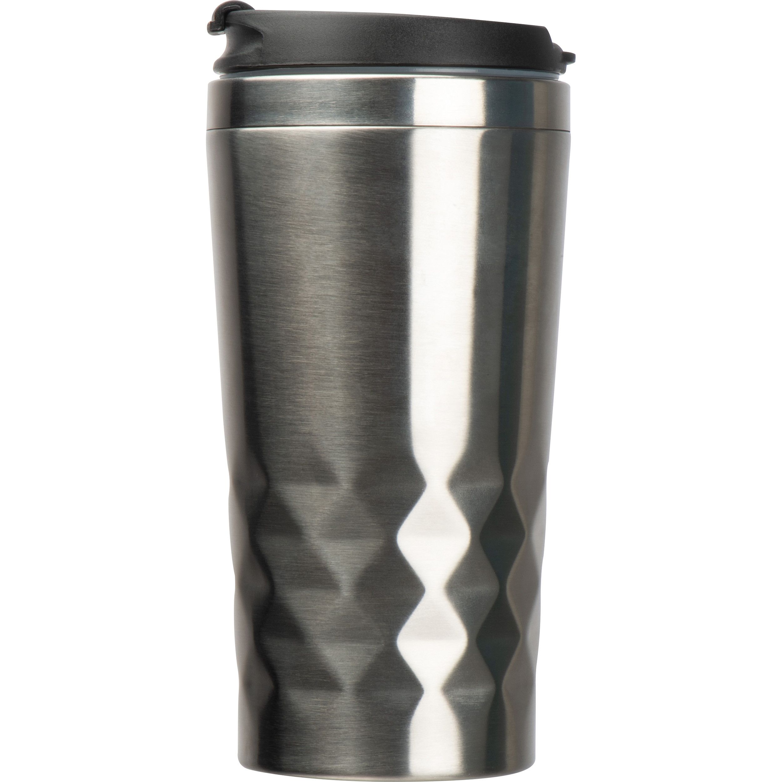 Trinkbecher mit Muster, 400ml - silbergrau-859