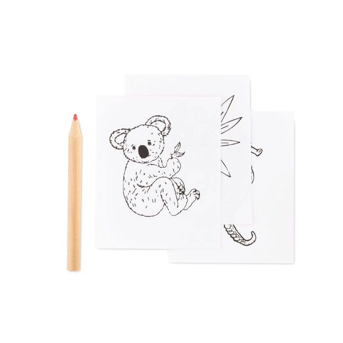 Mal-Set mit Buntstiften LITTLE VANGOGH - beige-485