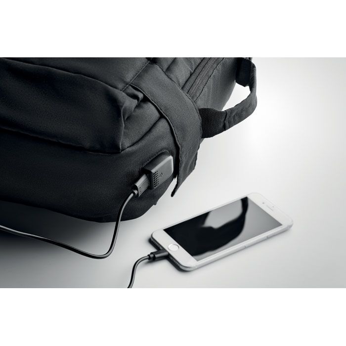 Laptop Rucksack 300D RPET SINGAPORE - schwarz-92
