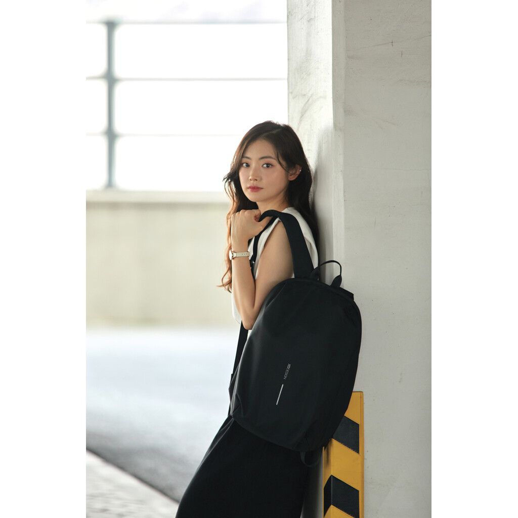 Bobby Soft, Anti-Diebstahl-Rucksack - schwarz-447