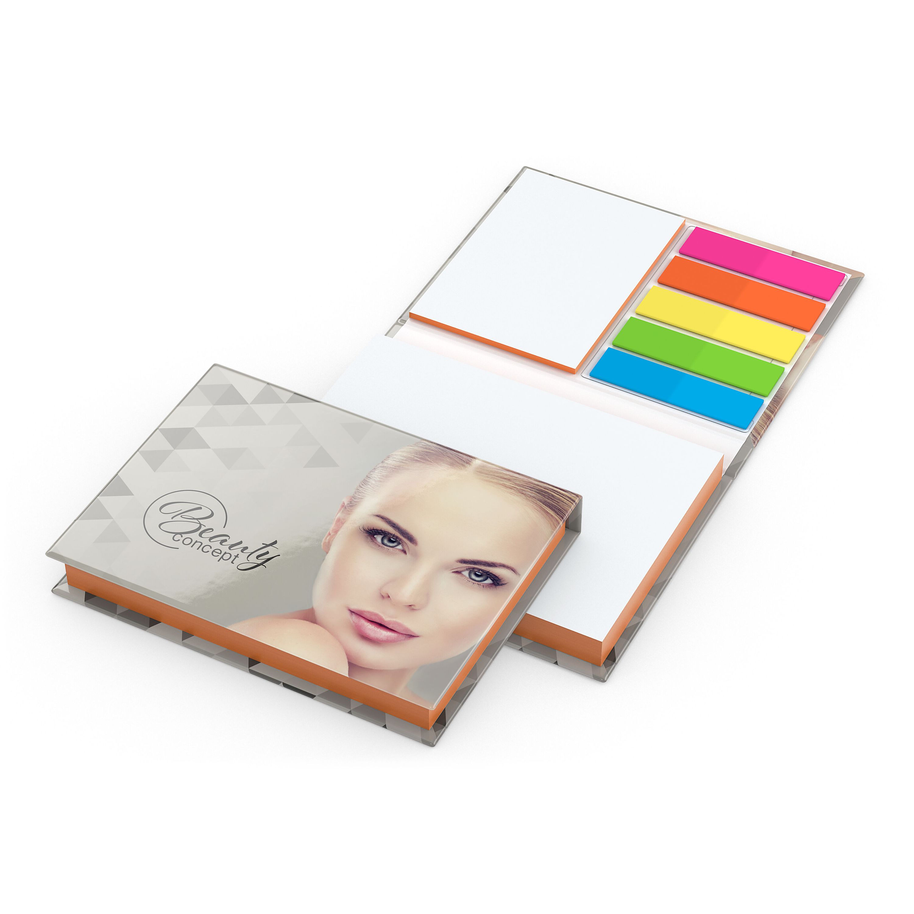 Haftnotiz-Set Prag, glänzend, orange-665