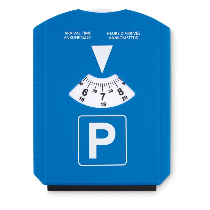 Parkscheibe mit Eiskratzer PARK & SCRAP - blau-153
