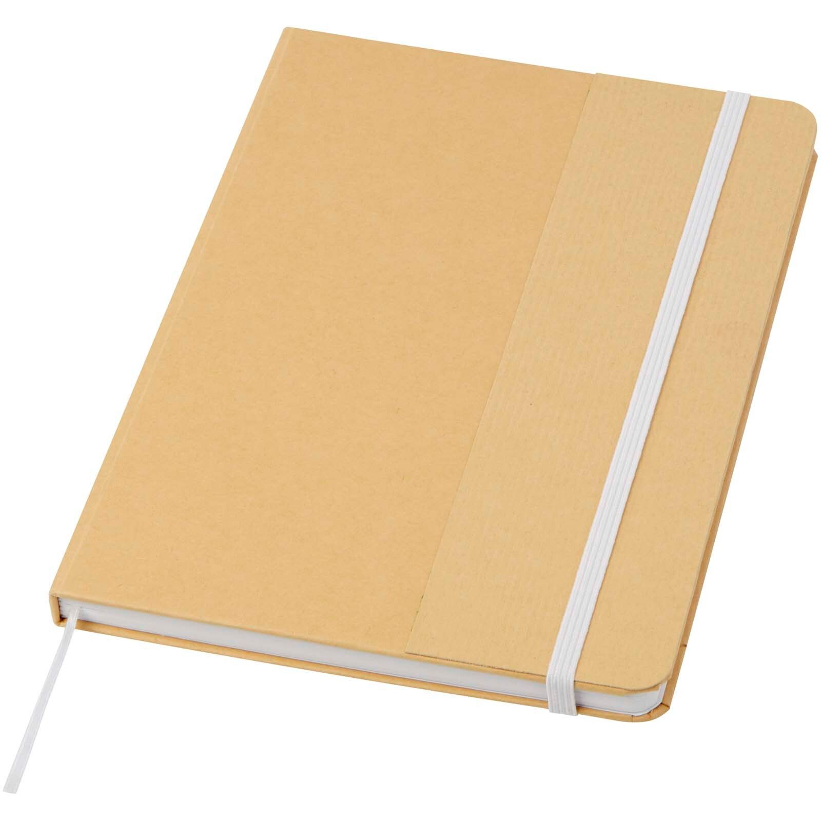 Nelida A5 Hardcover Notizbuch aus recyceltem Karton - weiss-854