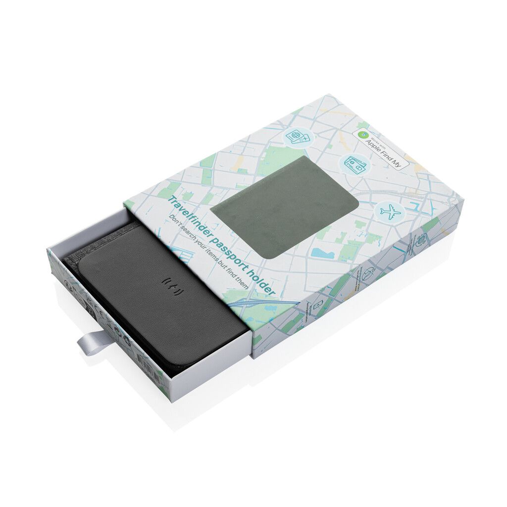 Travelfinder RCS Polyester Passtasche mit weltweiter Ortung - schwarz-126