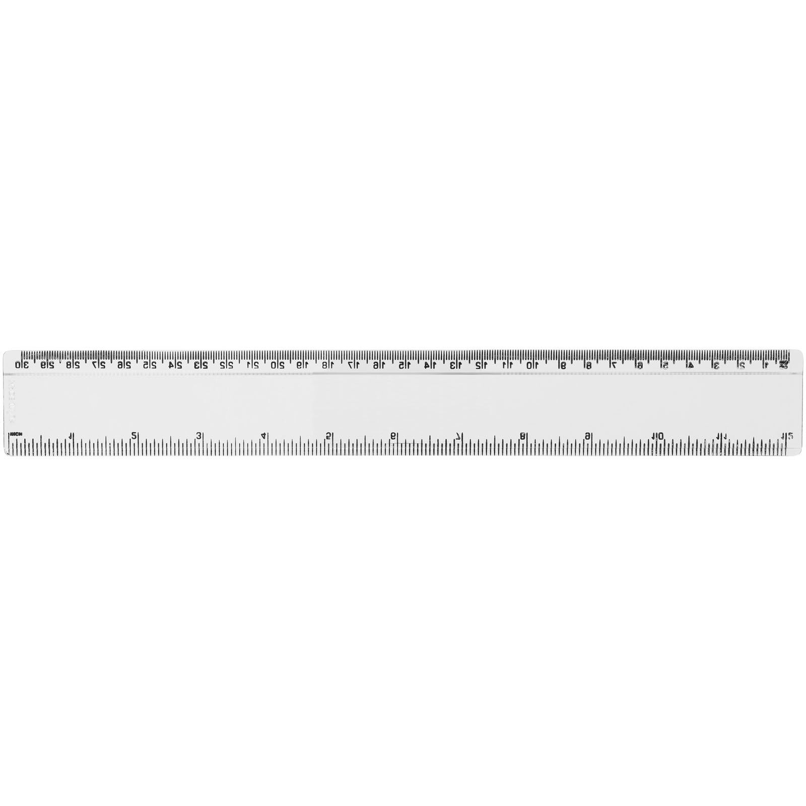 Renzo 30 cm Kunststofflineal - transparent klar-8