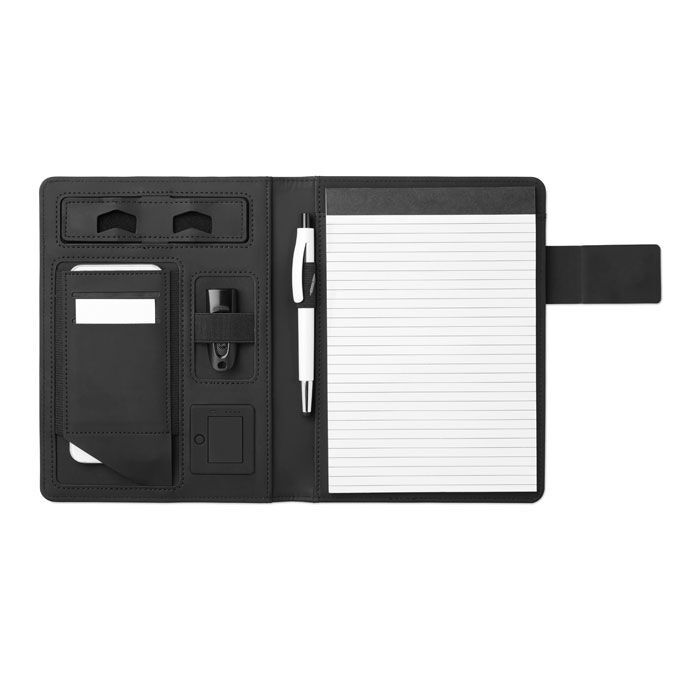 DIN A5 Portfolio & Powerbank POWERNOTY - schwarz-427