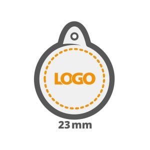 Veredelungsposition Plastikchip 23mm