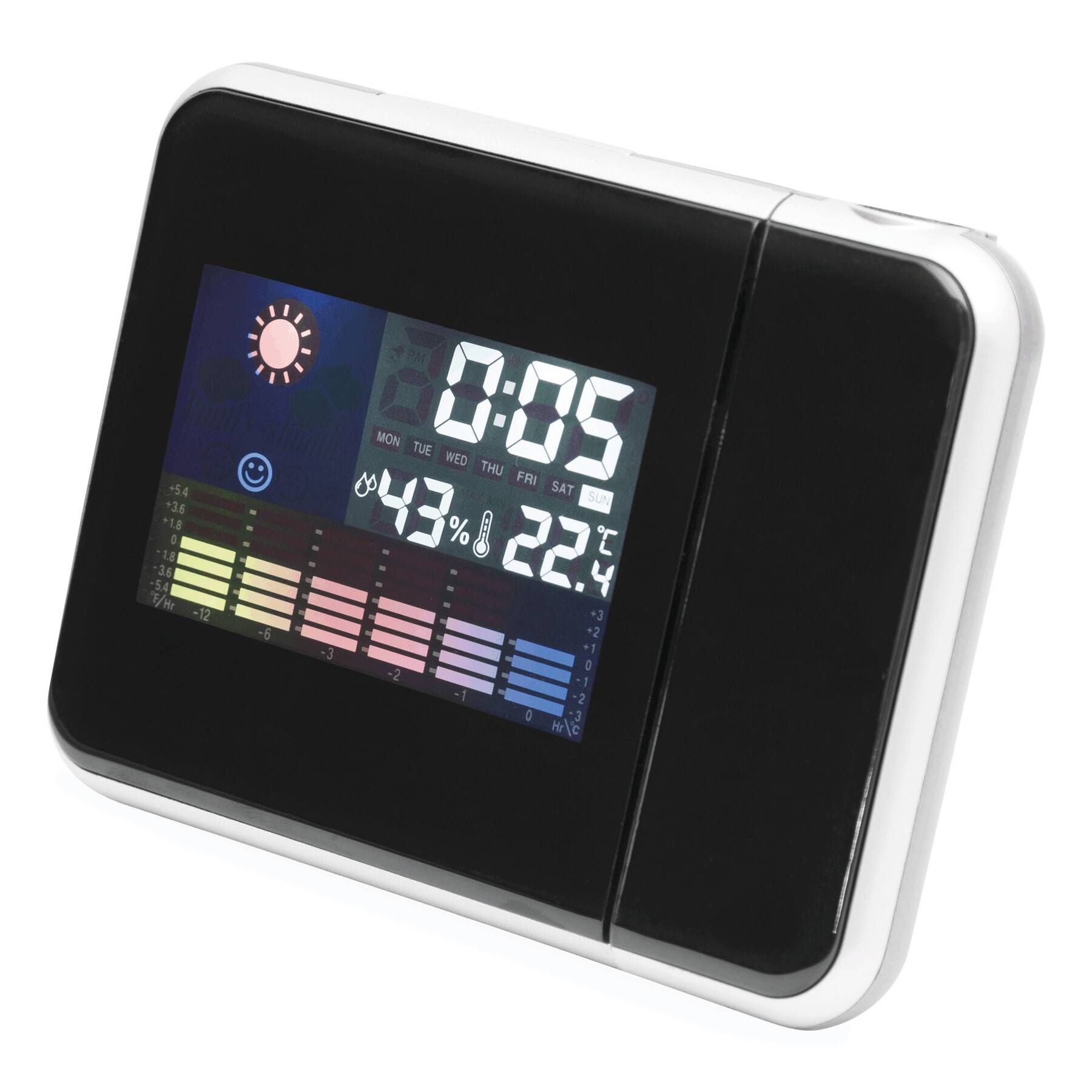 Projektionsuhr COLOUR PRO - schwarz-512