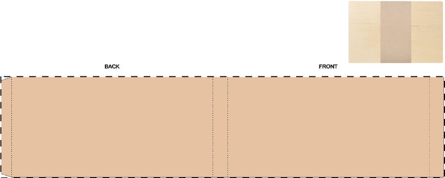Veredelungsposition Maßgefertigte Kraft-Papierbanderole