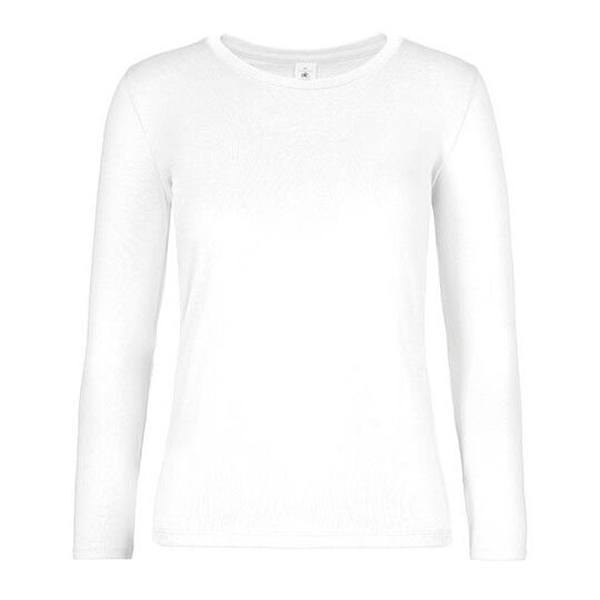 Women´s T-Shirt #E190 Long Sleeve für Damen - white - XS-293