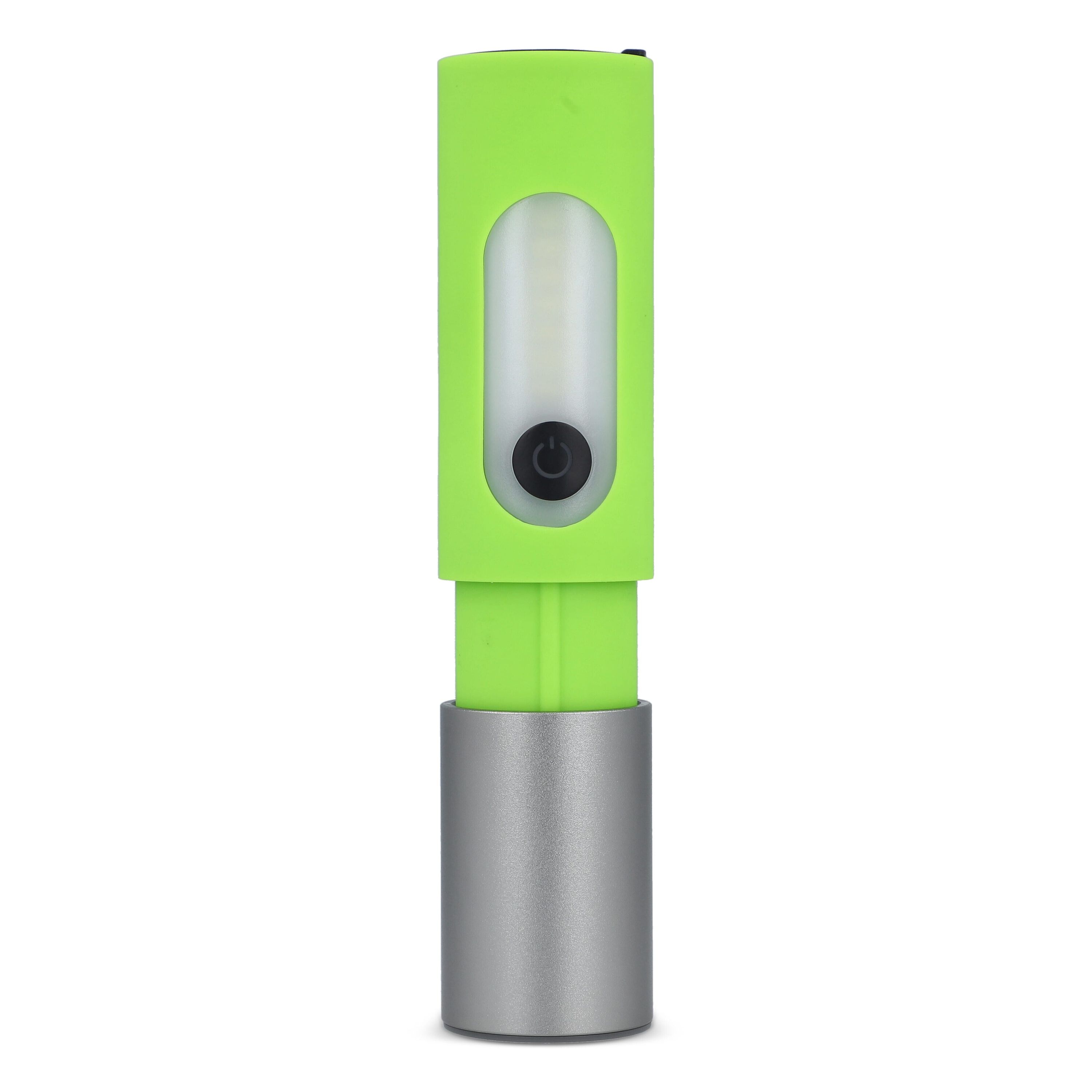 Wiederaufladbare 10-W-LED-Taschenlampe mit Zoomfunktion, 300 lm - hellgrün-944