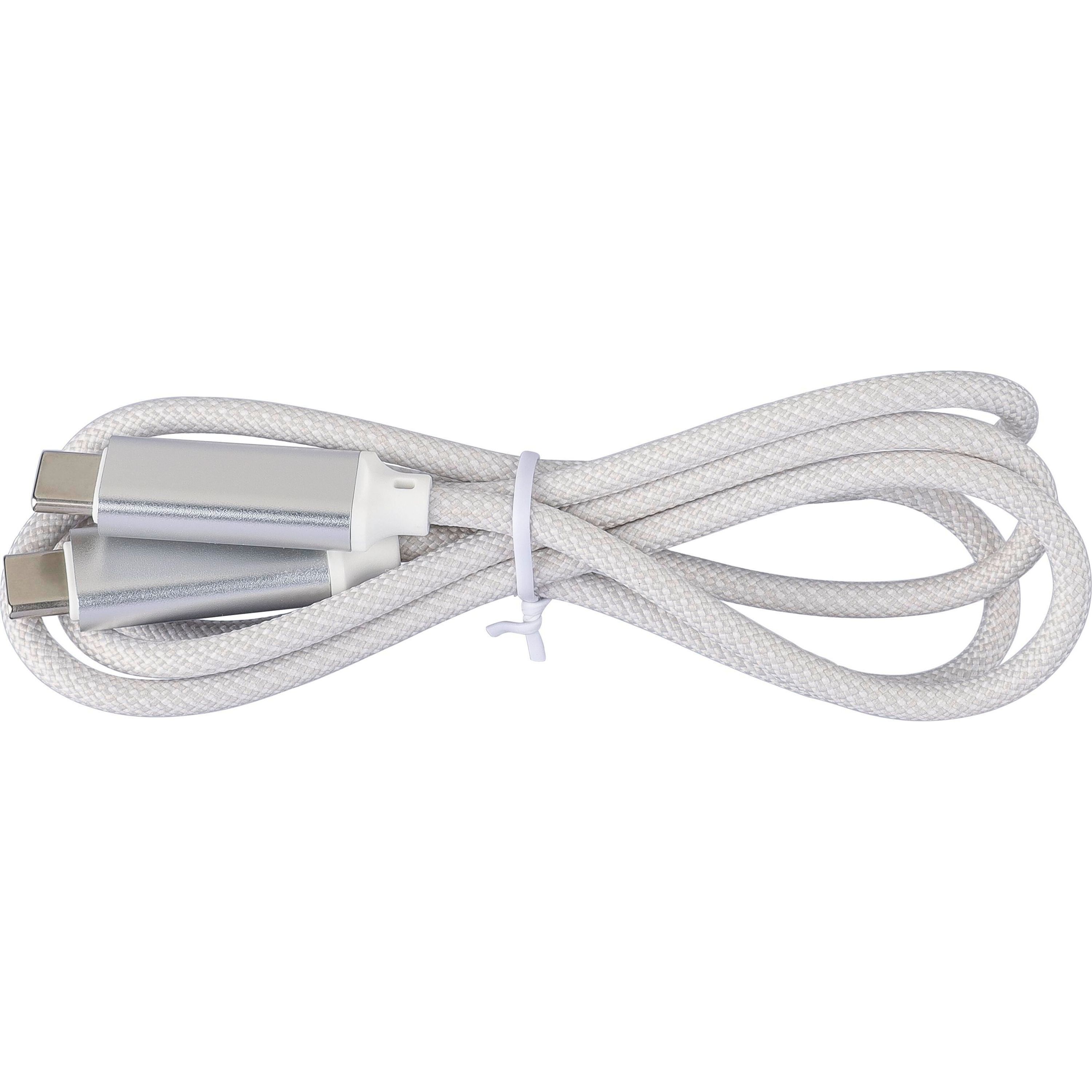 Nylon-Ladekabel 100W Gerd - weiß-873