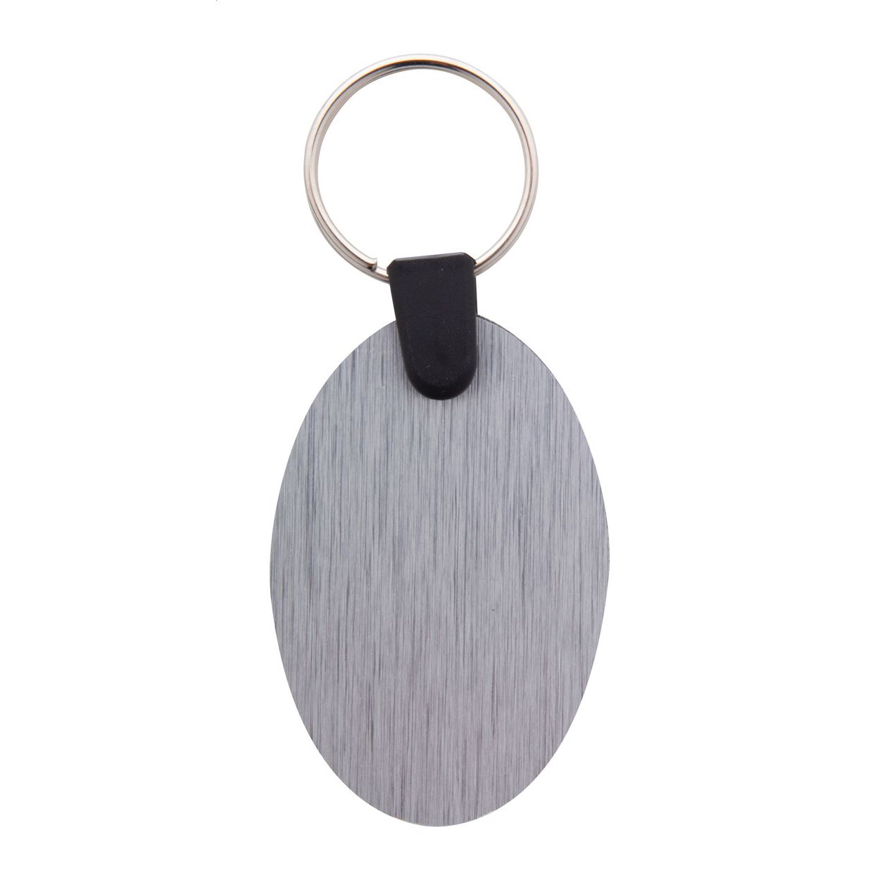 Schlüsselanhänger (oval) Aluudy B - silber-1