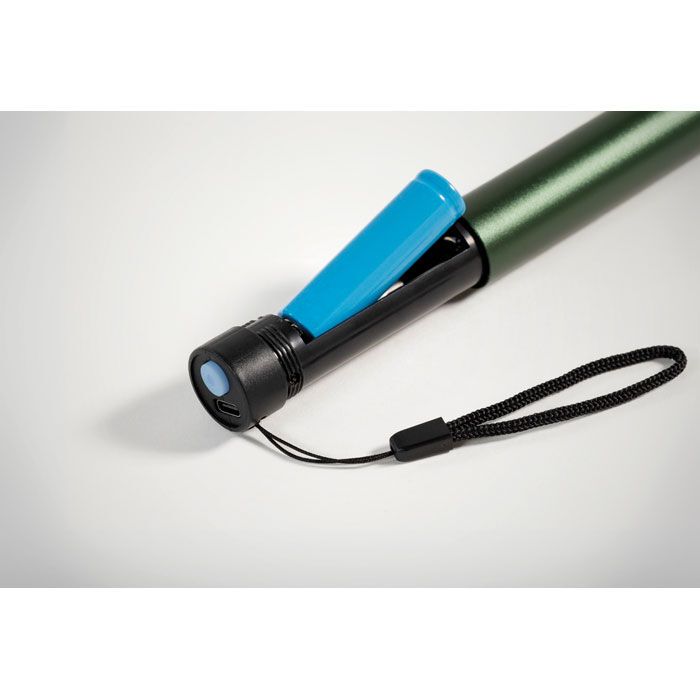 Wiederaufladbare Taschenlampe LUME - dunkelgrün-167