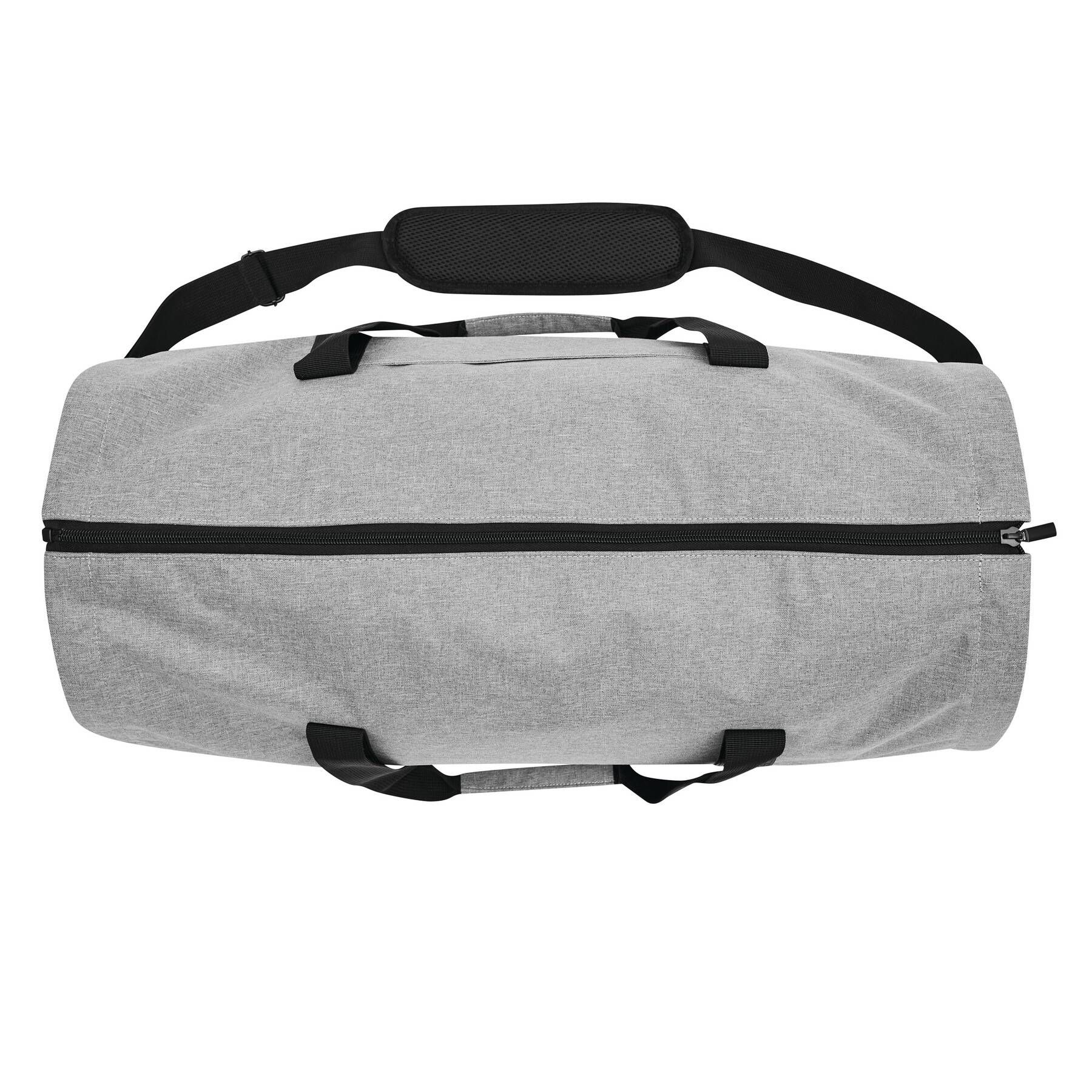 Reisetasche MILANO mit integriertem Kleidersack - grau - schwarz-114