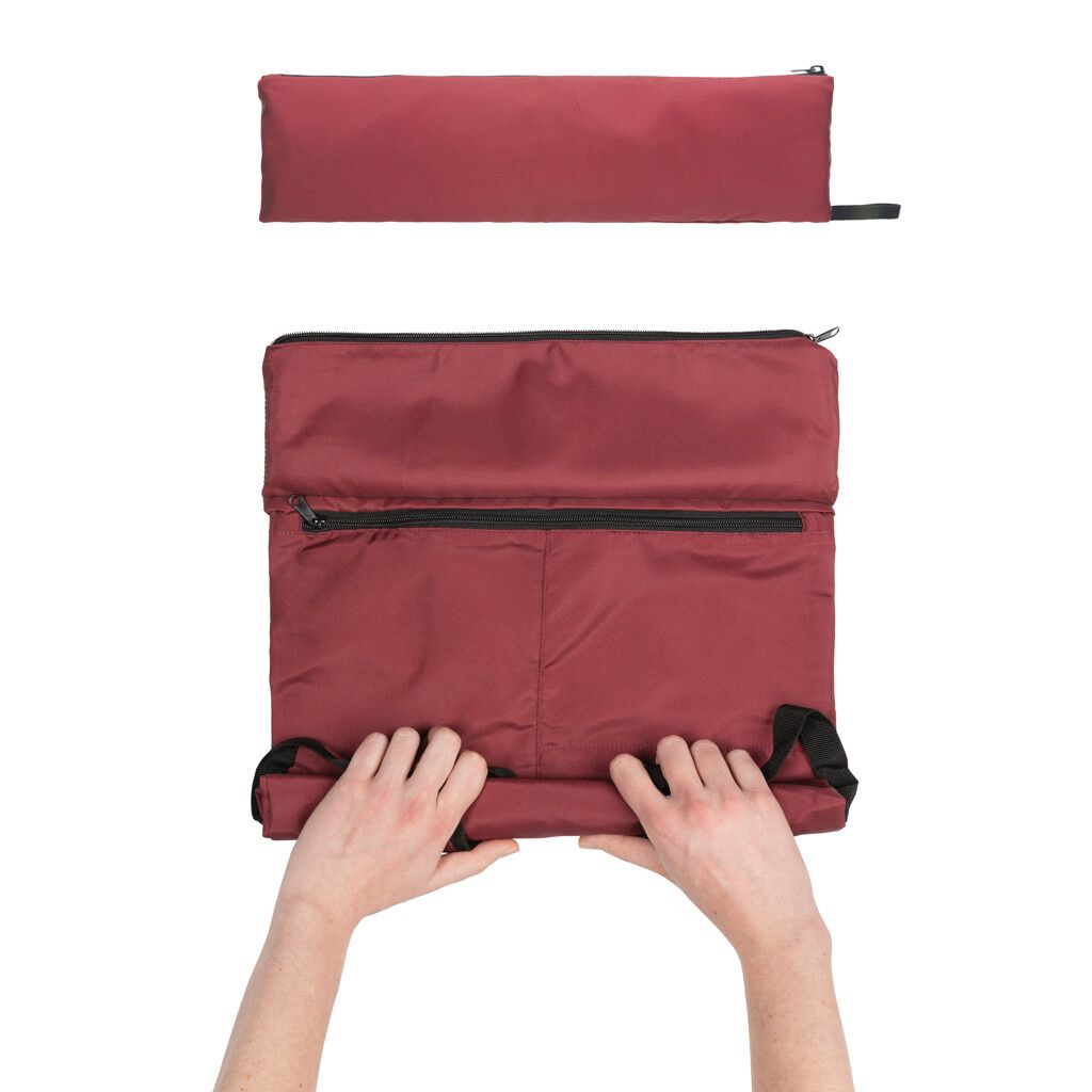 Dillon AWARE™ RPET faltbarer Lightweight-Rucksack - rot-844
