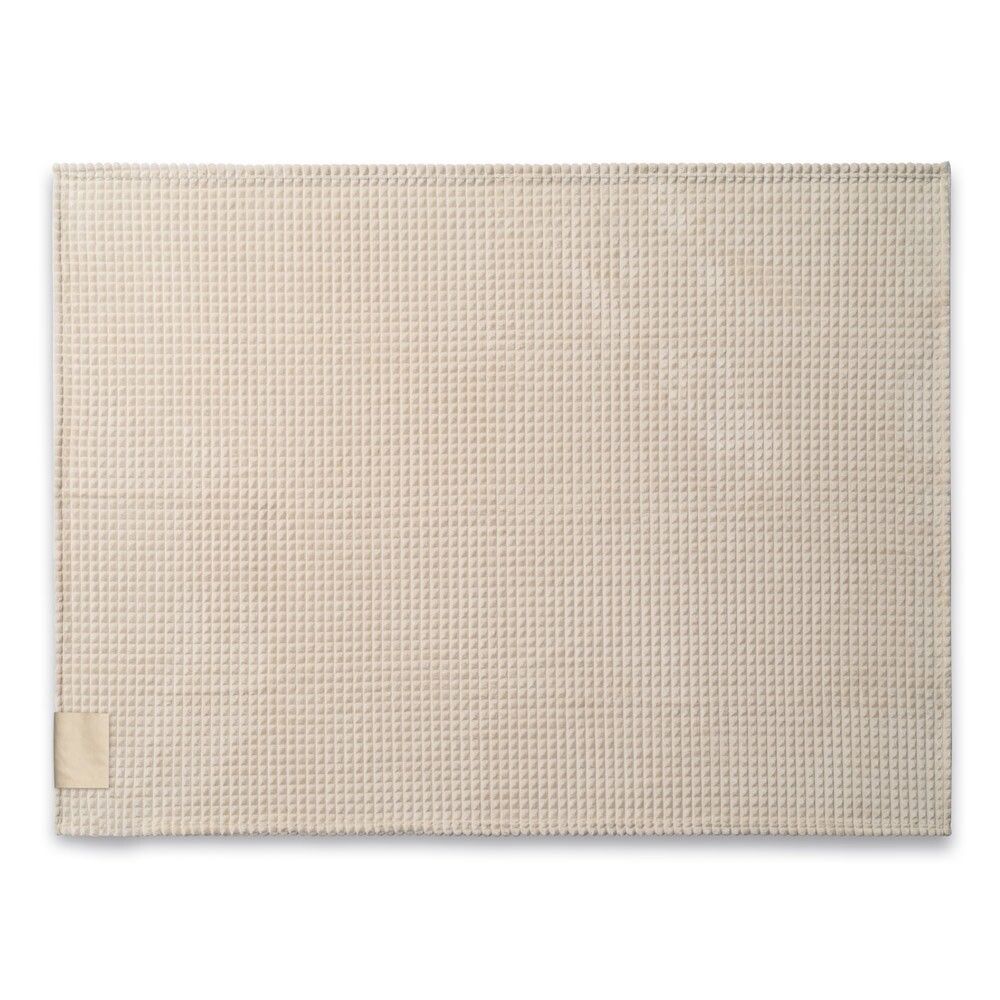 CELINE Decke aus recyceltem Polyester (100 % rPET) mit Aufnäher - beige-789
