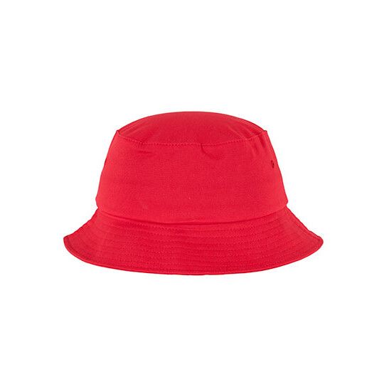 Flexfit Cotton Twill Bucket Hat - red-496