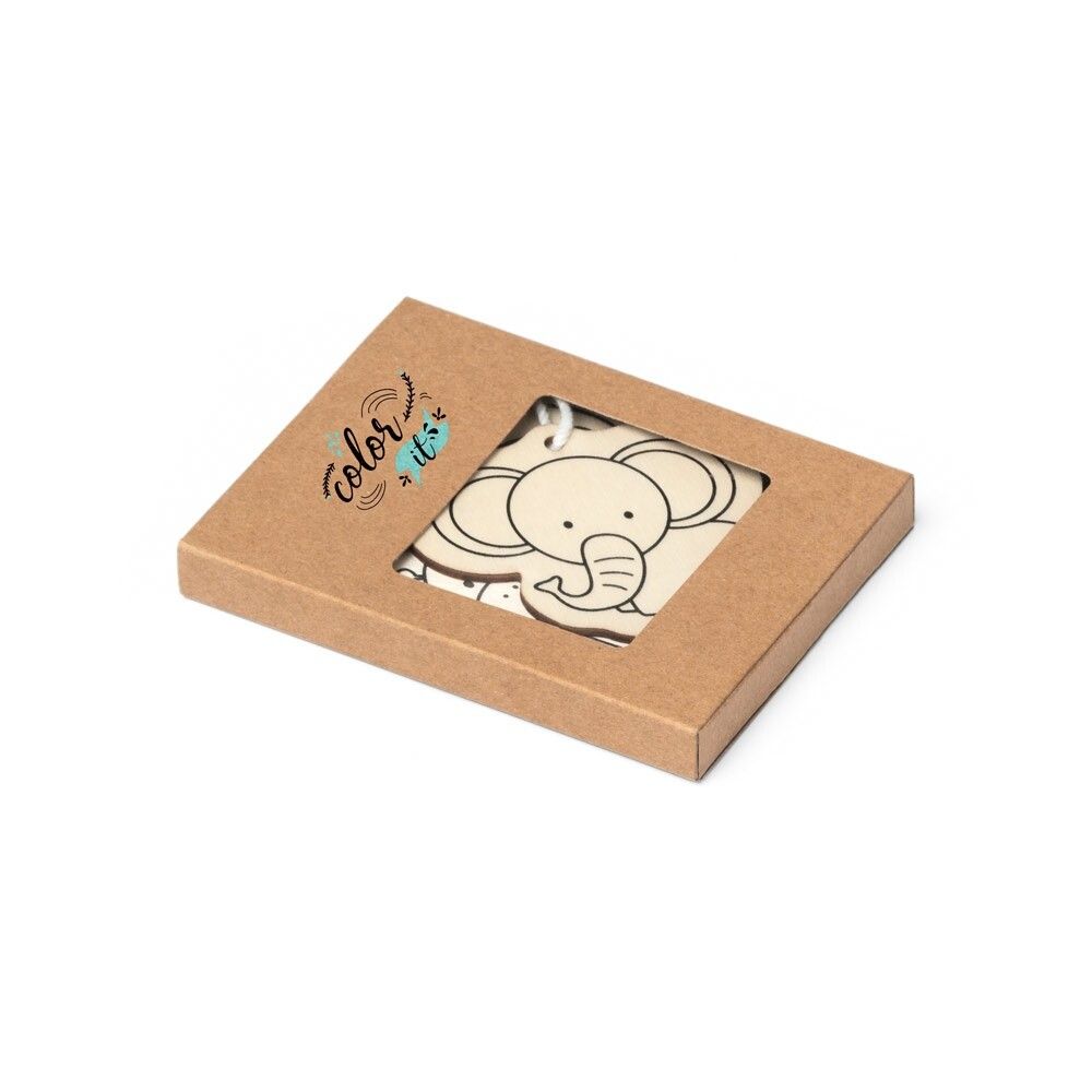 FAUNE Malset für Kinder aus Holz - natur-983