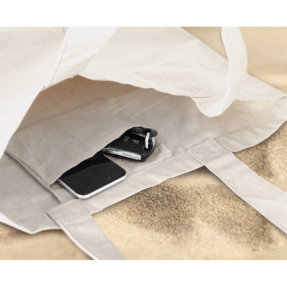 BETO Tragetasche aus 100% Canvas-Baumwolle (280 g/m²) - naturhell-823