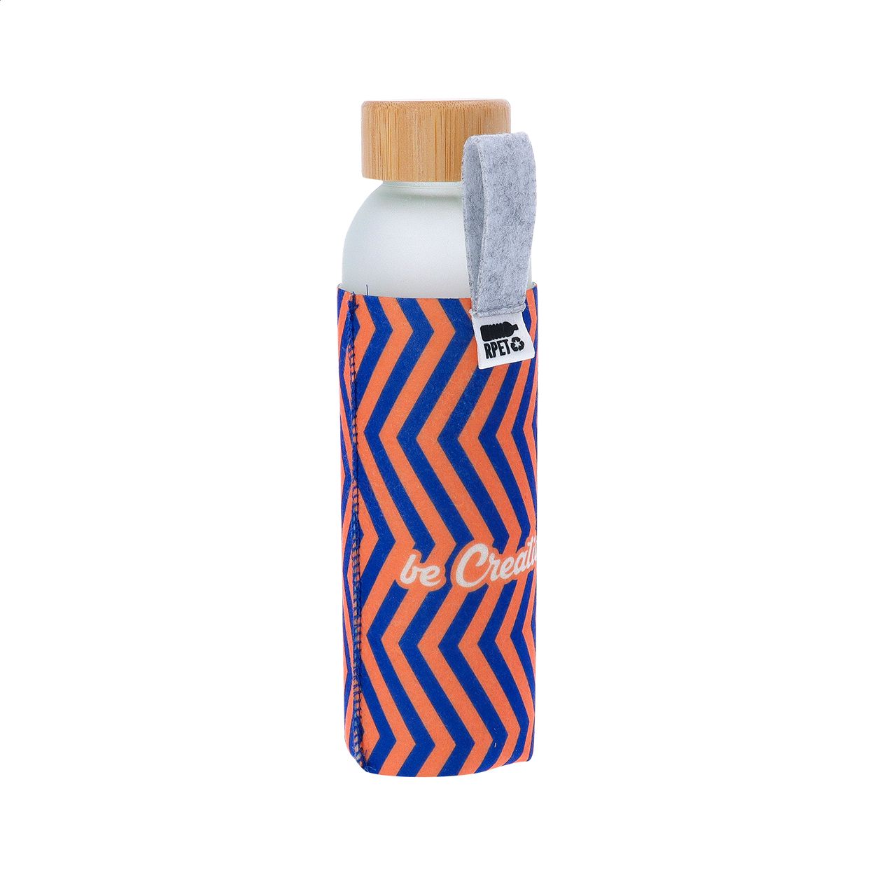 Flasche CarryFelt Glass, 500 ml - weiß-464