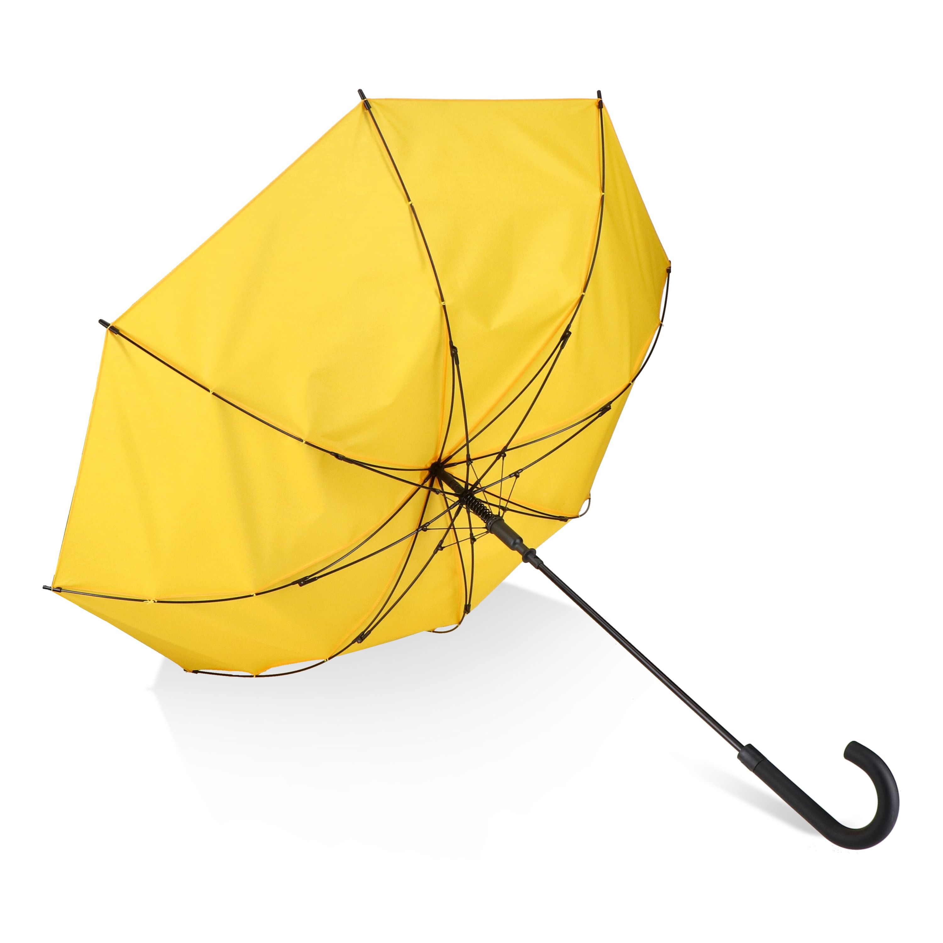 Verdure 190T Pongee 23 windproof Hakenschirm Auto open - gelb-59